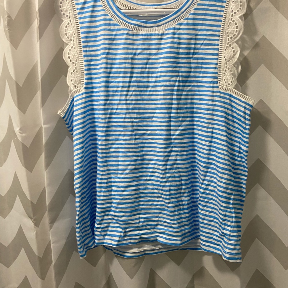 Lilly Pulitzer Lace Striped Top